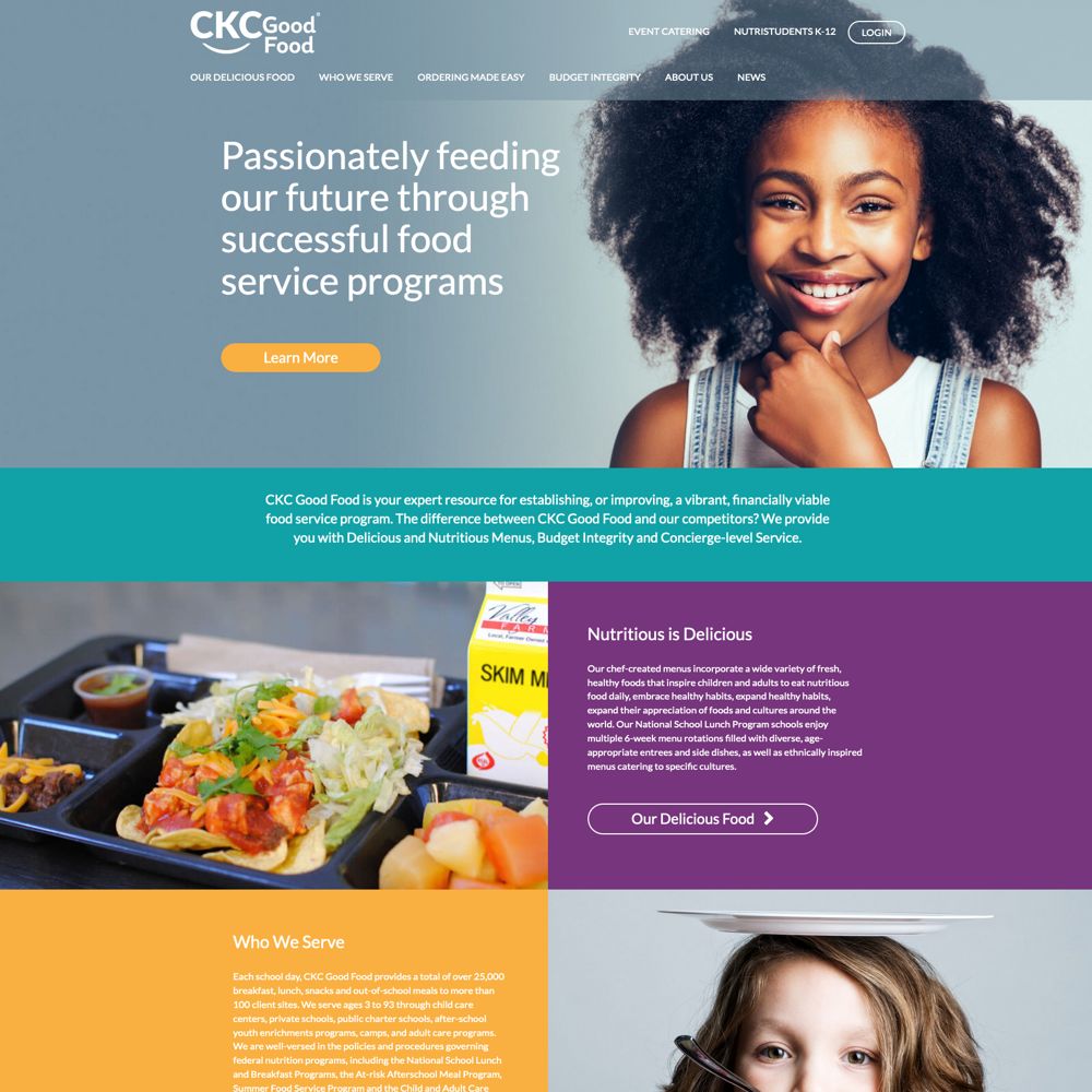 CKC Good Food Public Website - Home Page